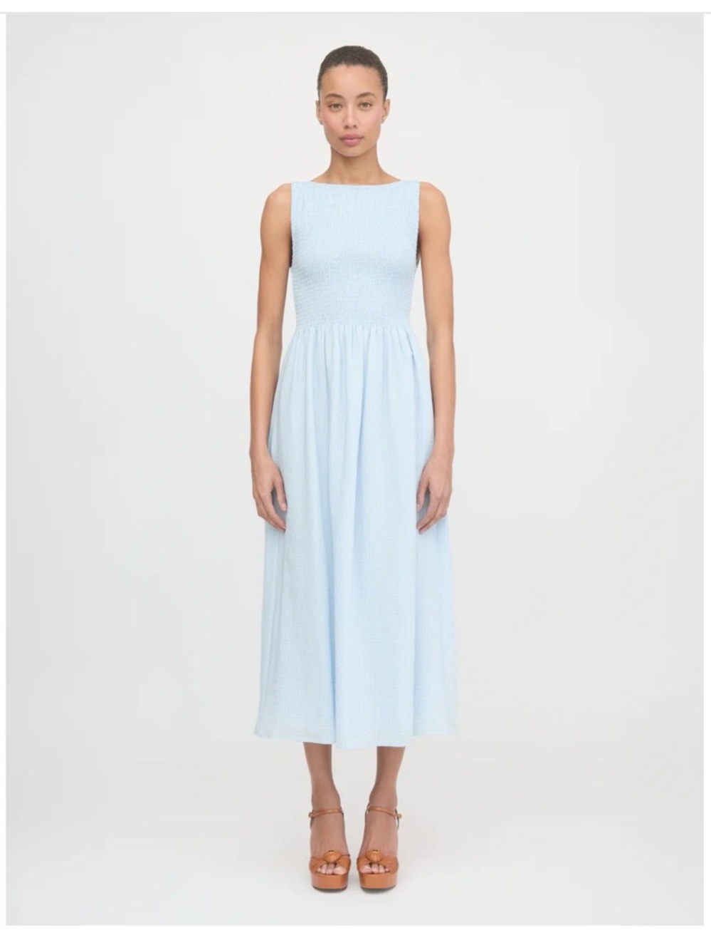Hill House white Eyelet smocked Nap Dress - Picture 10 of 13